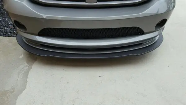 A close up of the front bumper on a car