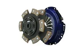 A clutched vehicle is shown with the clutch disc.