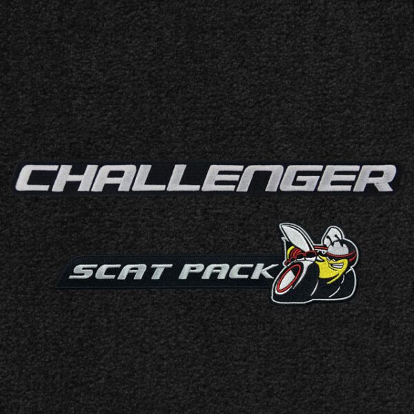 A black shirt with the word challenger and a picture of a person.