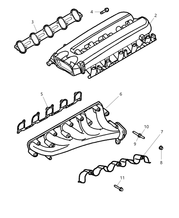 A drawing of the parts that are in this car.