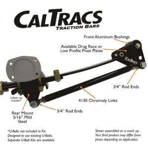 A diagram of the front suspension parts on a car.