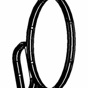 A black and white drawing of an object.
