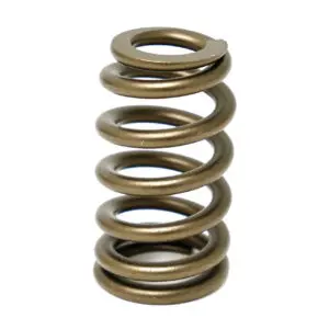 A close up of a coil spring