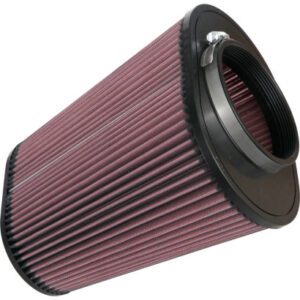 A close up of the air filter on a car