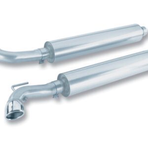 A pair of exhaust pipes with two different types.