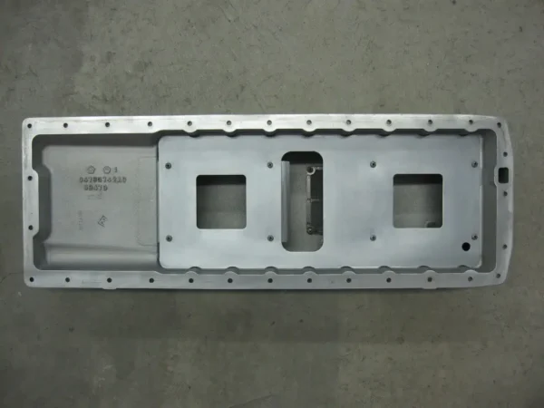 A metal frame with holes for the side of it.