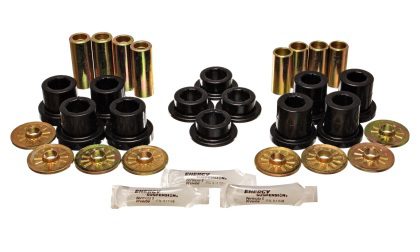 A set of different types of bushings and other parts.